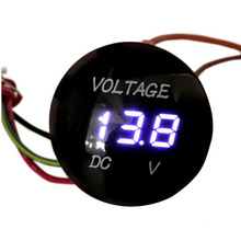 Digital Voltmeter, Vstm Battery Gauge 12V-24V DC Digital Display Voltmeter